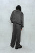 CIRCLE CUT-OUT DENIM JACKET -BLACK- *Last1